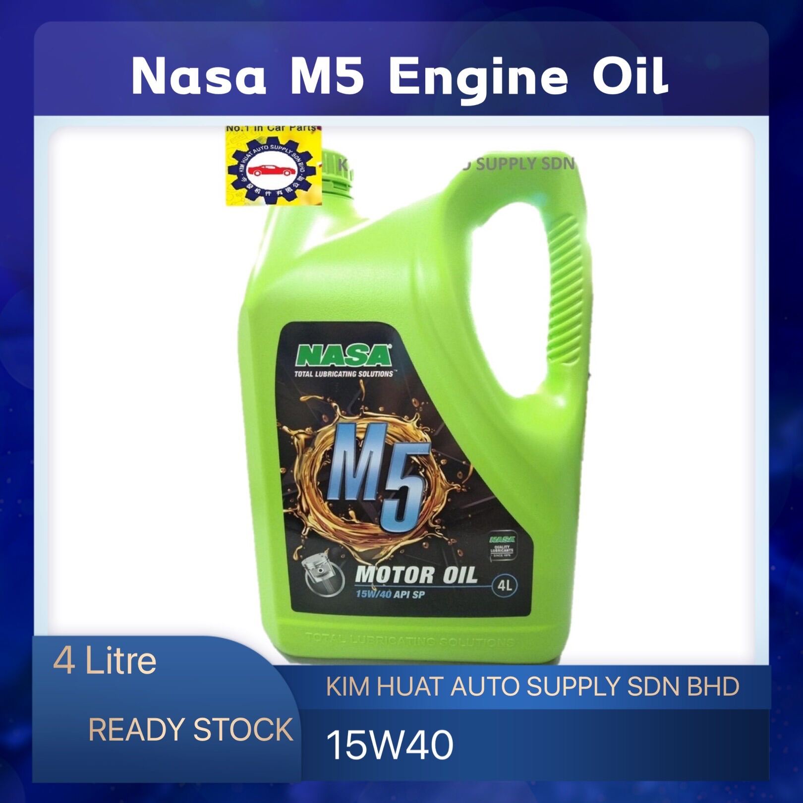 NASA M5 ENGINE OIL 15W40 4 LITRE Lazada