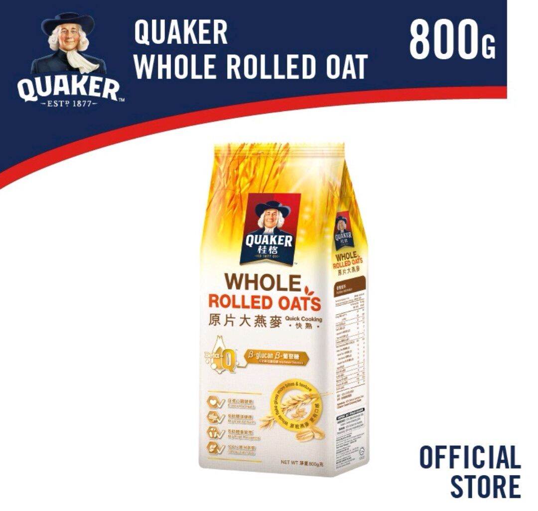 Quaker Oats Whole Rolled Oats 800g Lazada