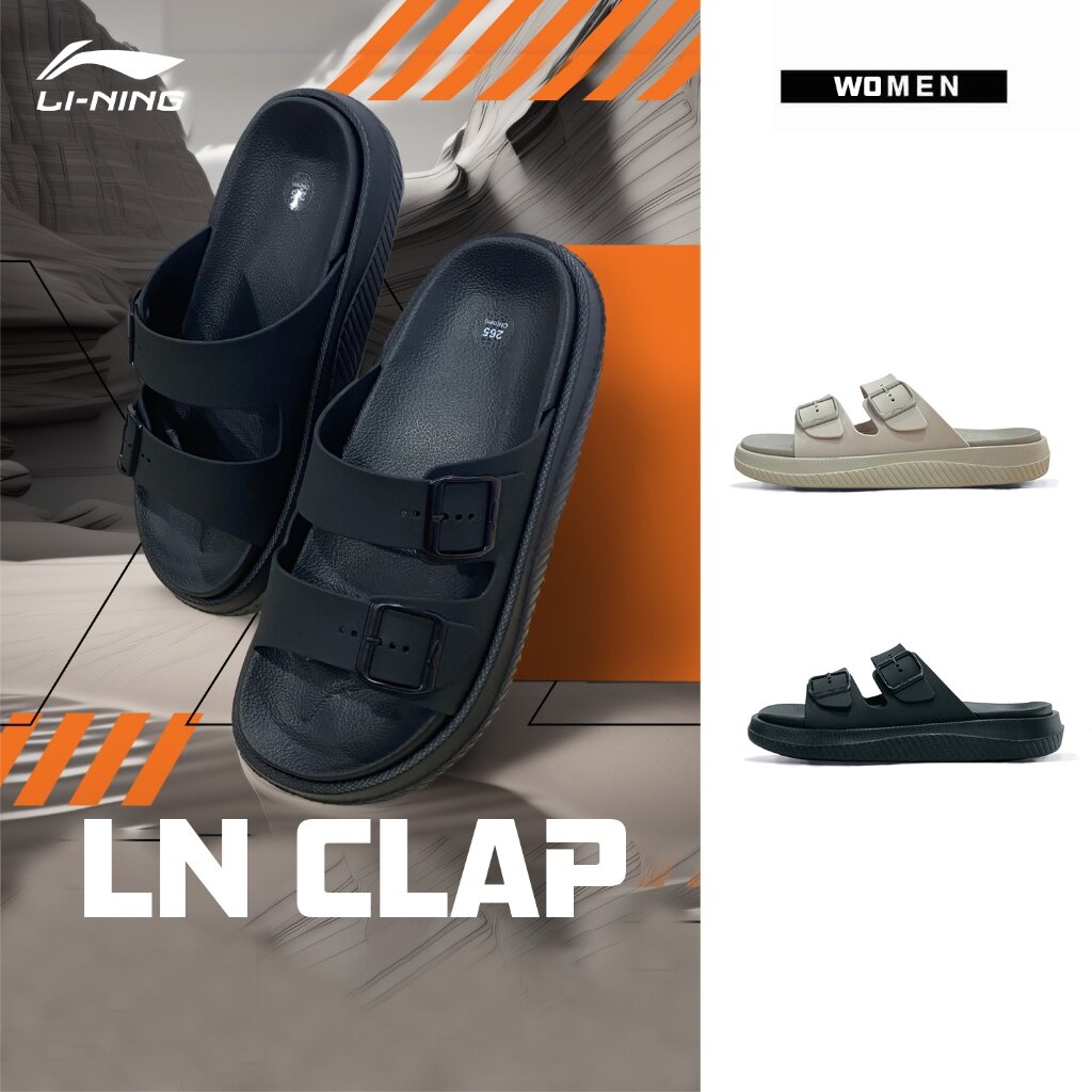 LI-NING LN CLAP Women Sandals Professional Sports Shoes Slippers