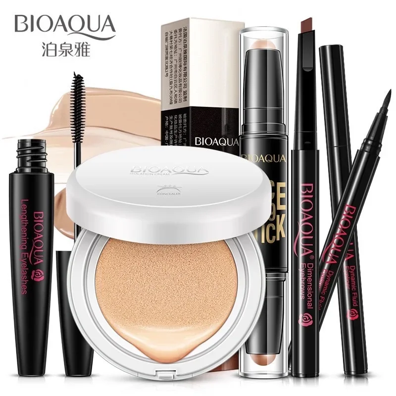 Bioaqua 5in1 Makeup Set BB Cream Eyebrow Pencil Mascara Eyeliner Makeup Kit