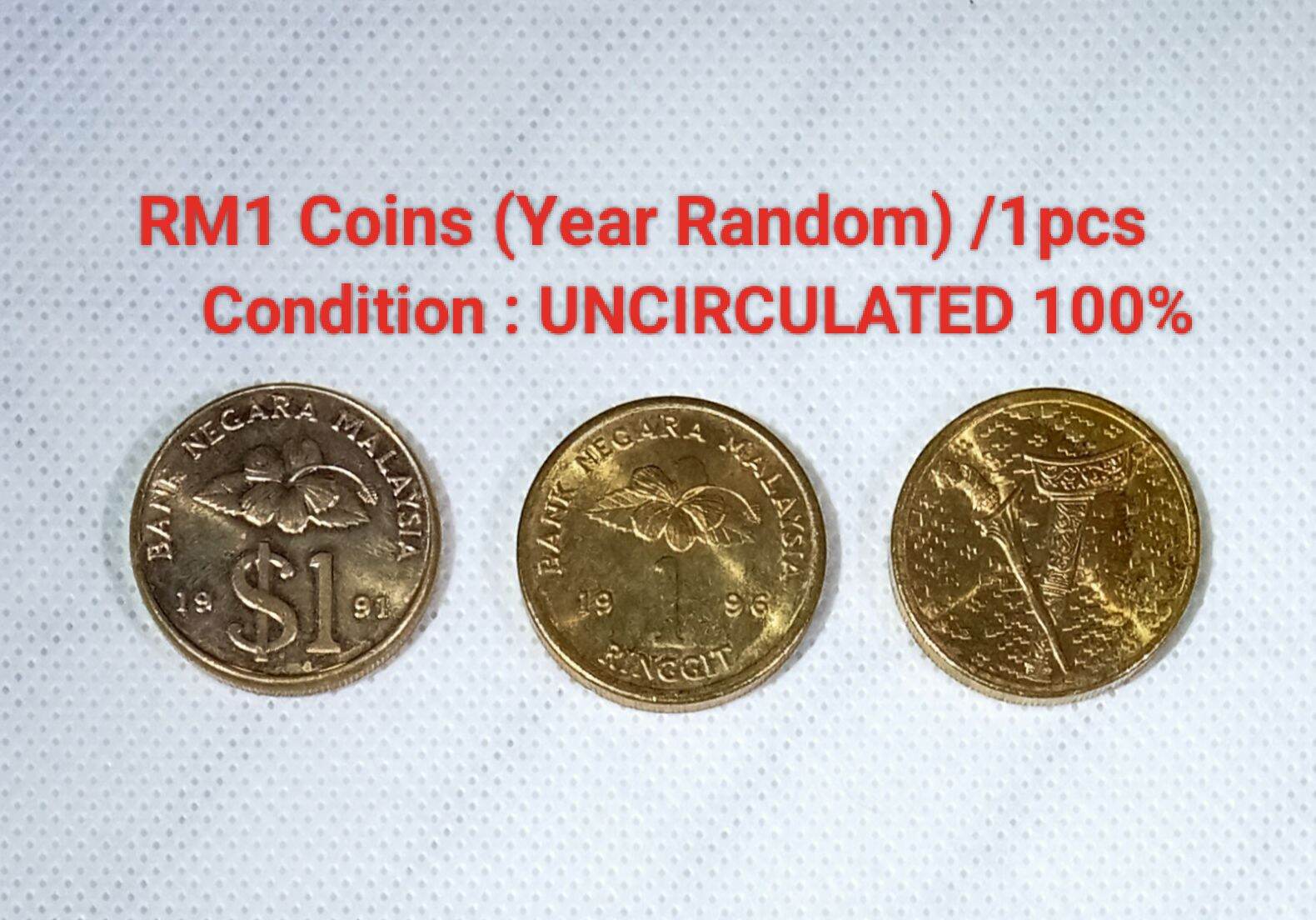 RM1 Coins 1989-1996 Years (Year Random) (Condition : FINE 50% --  UNCIRCULATED 100%) 1pcs / 1令吉硬币1989-1996 (年份随机)(品相: 中品50% -- 全新100%)  1枚Condition Fine To Uncirculated 1令吉硬币收藏- Lazada | Lazada