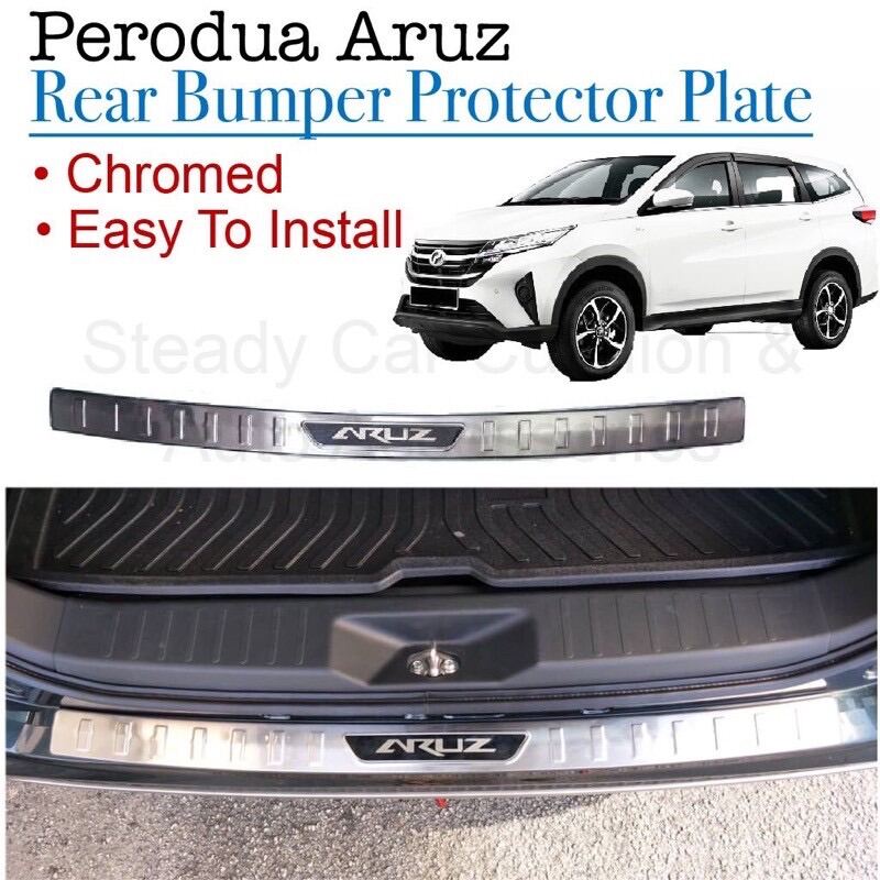 Perodua Aruz Toyota Rush Rear Boot Protector Rear Trunk Protector Carbon Lazada