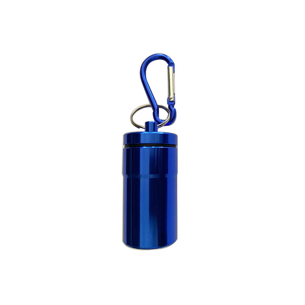 Windproof Aluminum Pocket Ashtray With Lid Portable Keychain Tube_voghion.com