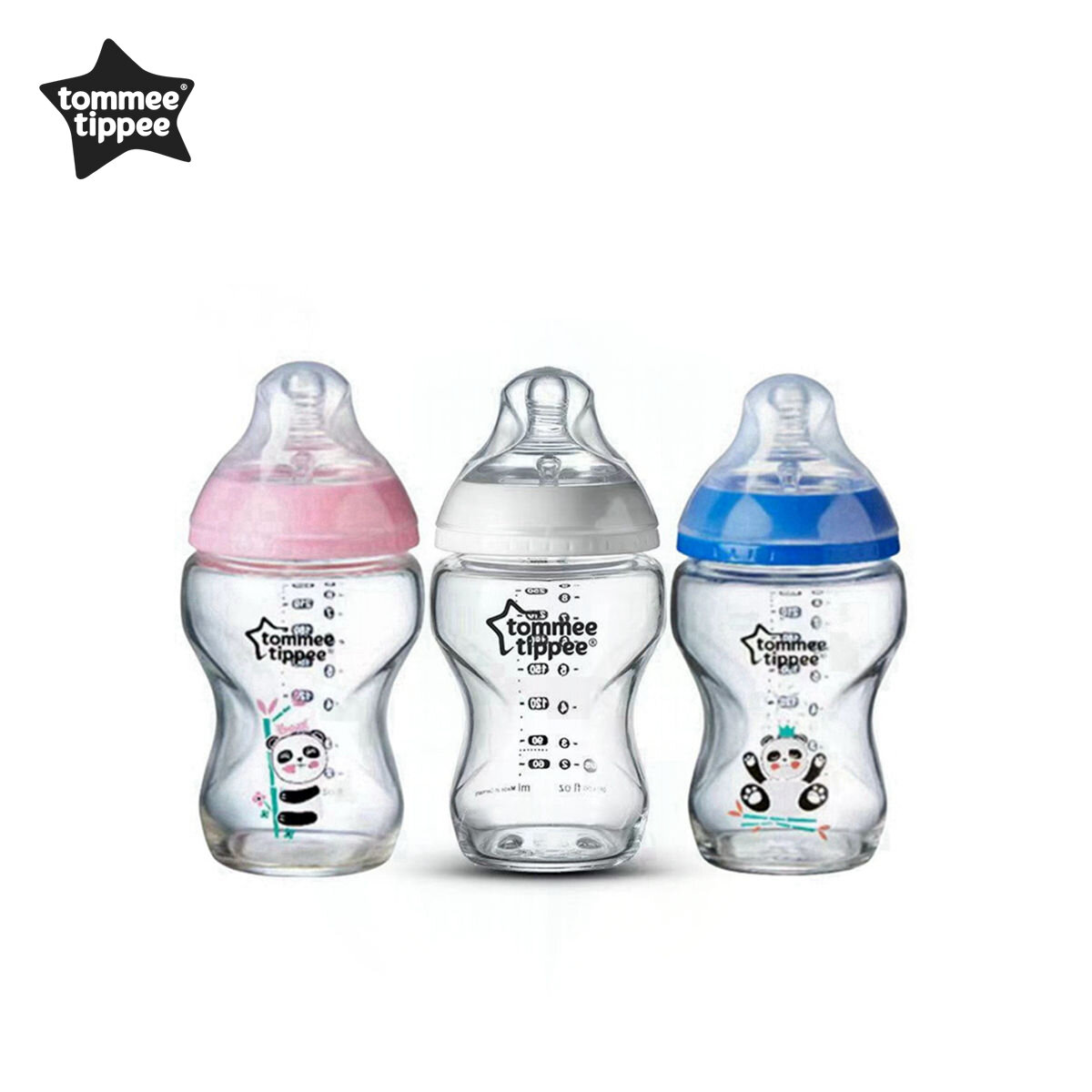 Tommee Tippee Nature Feeding Bottle Wide Neck Glass 150ml/260ml ราคา 364 บาท*ส่งฟรี