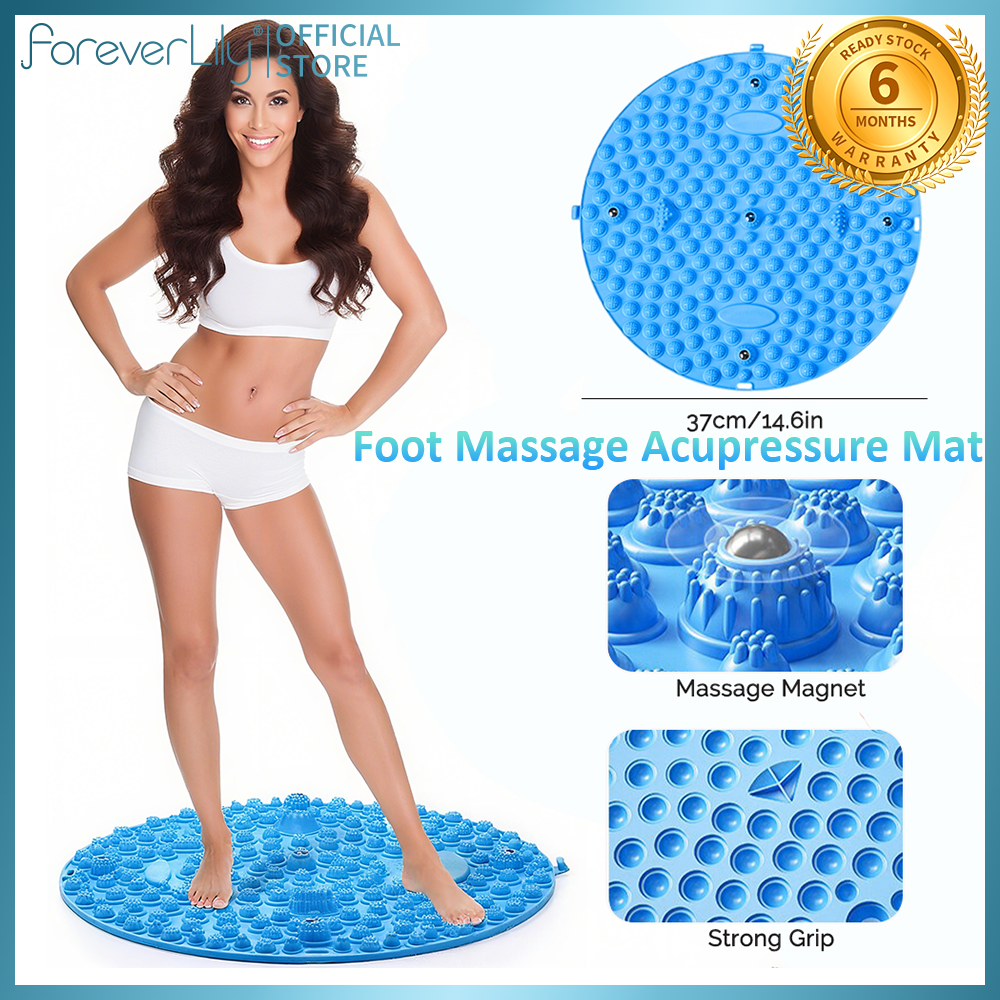Foreverlily mát xa chân Thảm bấm huyệt chống trượt Đệm nhà tắm chân trị liệu Massager Mat áp lực ngón chân Mat di động siêu chạy bộ chạy thể dục trong nhà giảm cân giãn cơ