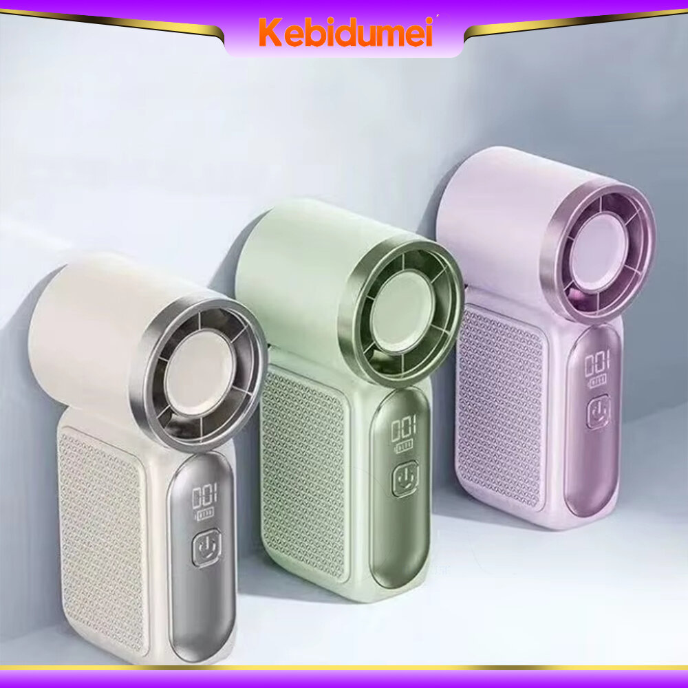 5Pcs Mini Handheld Fan 1200mAh Portable Turbo Mini Fan, 3.5-inch 15800 RPM High Speed with Strong Wind for Outdoor & Travel ราคา 527 บาท*ส่งฟรี