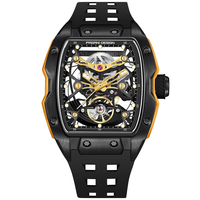 PAGANI DESIGN PD-YS018 Mens Automatic Watches Skeleton Stainless Steel Mechanical Watches for Men
