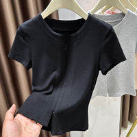 Dopamine Pink Sweet Ice Silk Short Sleeve T-Shirt