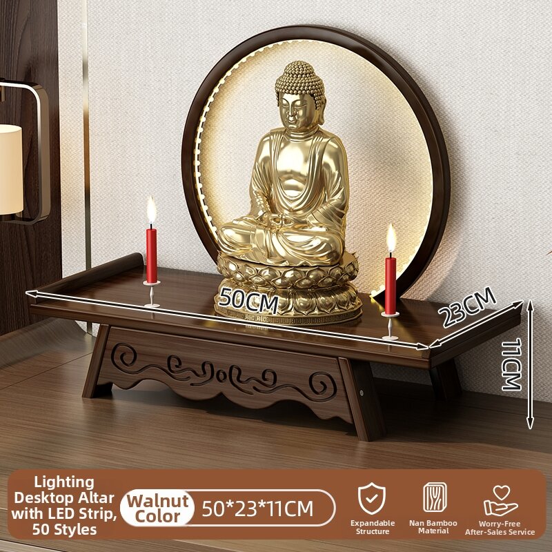 Household Small Shrine Table for Deities Statues