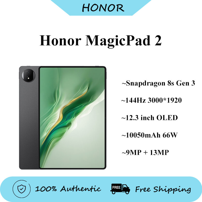 [HONOR MagicPad 2 Tablet Snapdragon 8s Gen 3 12.3'' LCD 144Hz 3000*1920 Resolution 10050mAh 66W Android 14 Magic OS 8.0.1,Honor Magicpad 2 Tablet Snapdragon 8S Gen 3 12.3'' Lcd 144Hz 3000*1920 Resolution 10050Mah 66W Android 14 Magic Os 8.0.1,] ราคา 16,599 บาท*ส่งฟรี