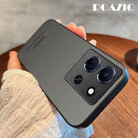 ROAZIC For infinix Note 30 5G Phone Case Luxury Business Style Retro PU Leather Lens Camera Protection Soft Silicone Back Cover CP01