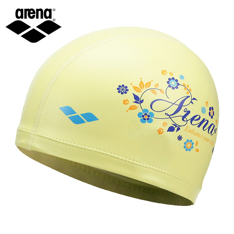Arena Arena Swim Cap Female Long Hair South Korea Fashion Printed