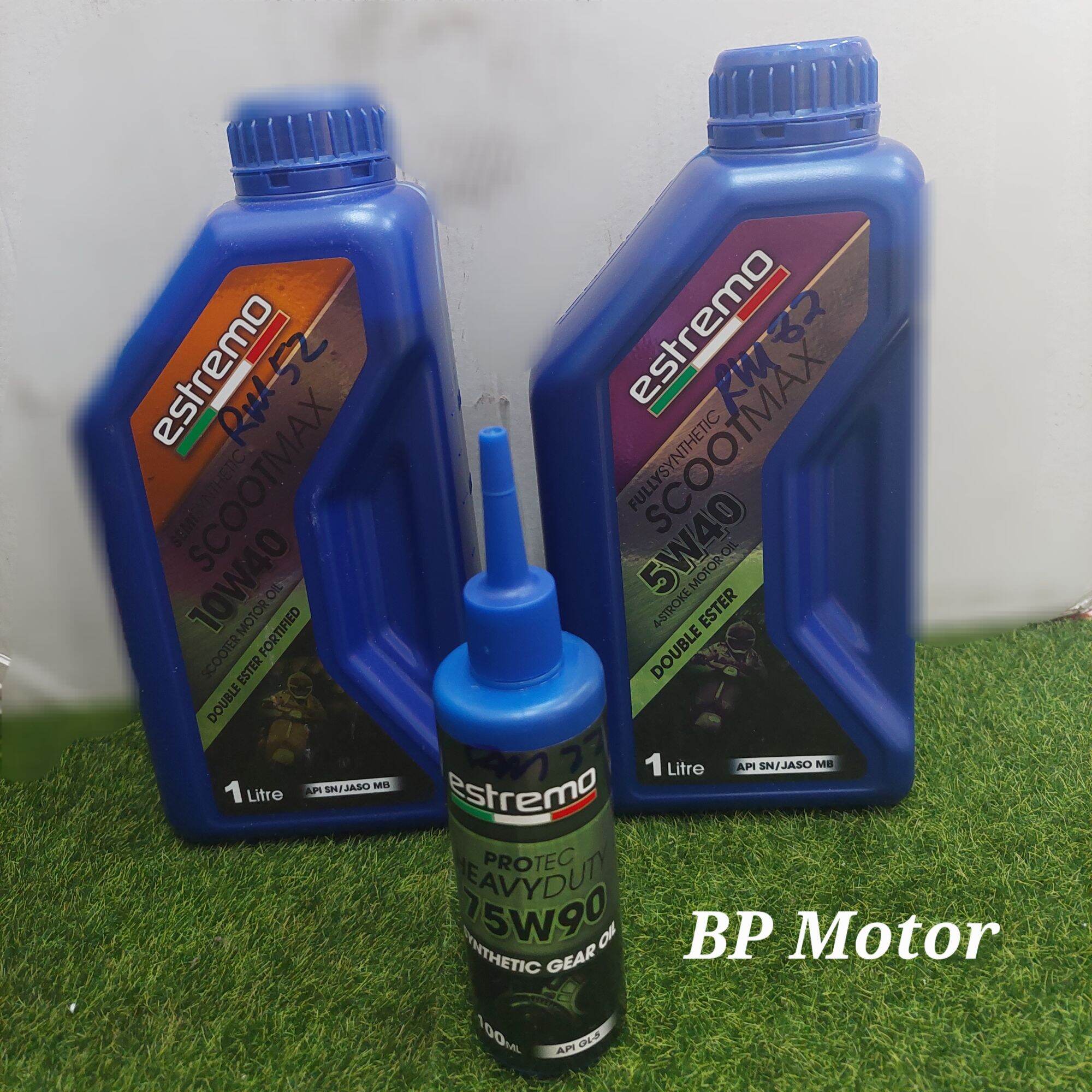 ESTREMO SCOOTERMAX 5W40 FULLY / 10W40 SEMI 1LITRE Lazada