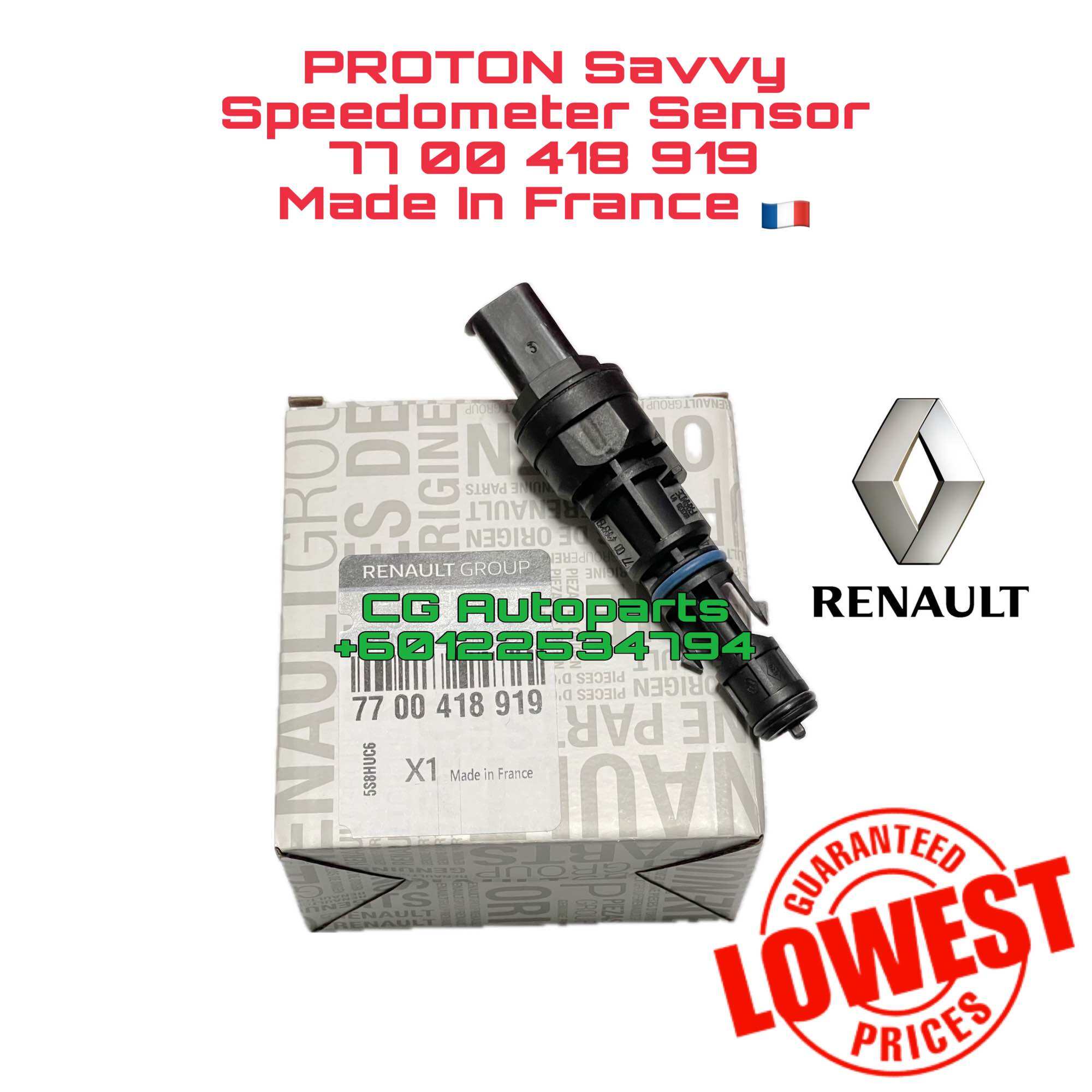 Proton Savvy Speed Sensor Original Renault Made In France 🇫🇷 Lazada