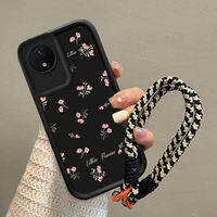 casing hp Vivo Y02 Y02t Y02A terbaru 2025 Fashion dan bunga kecil yang lucu back cover