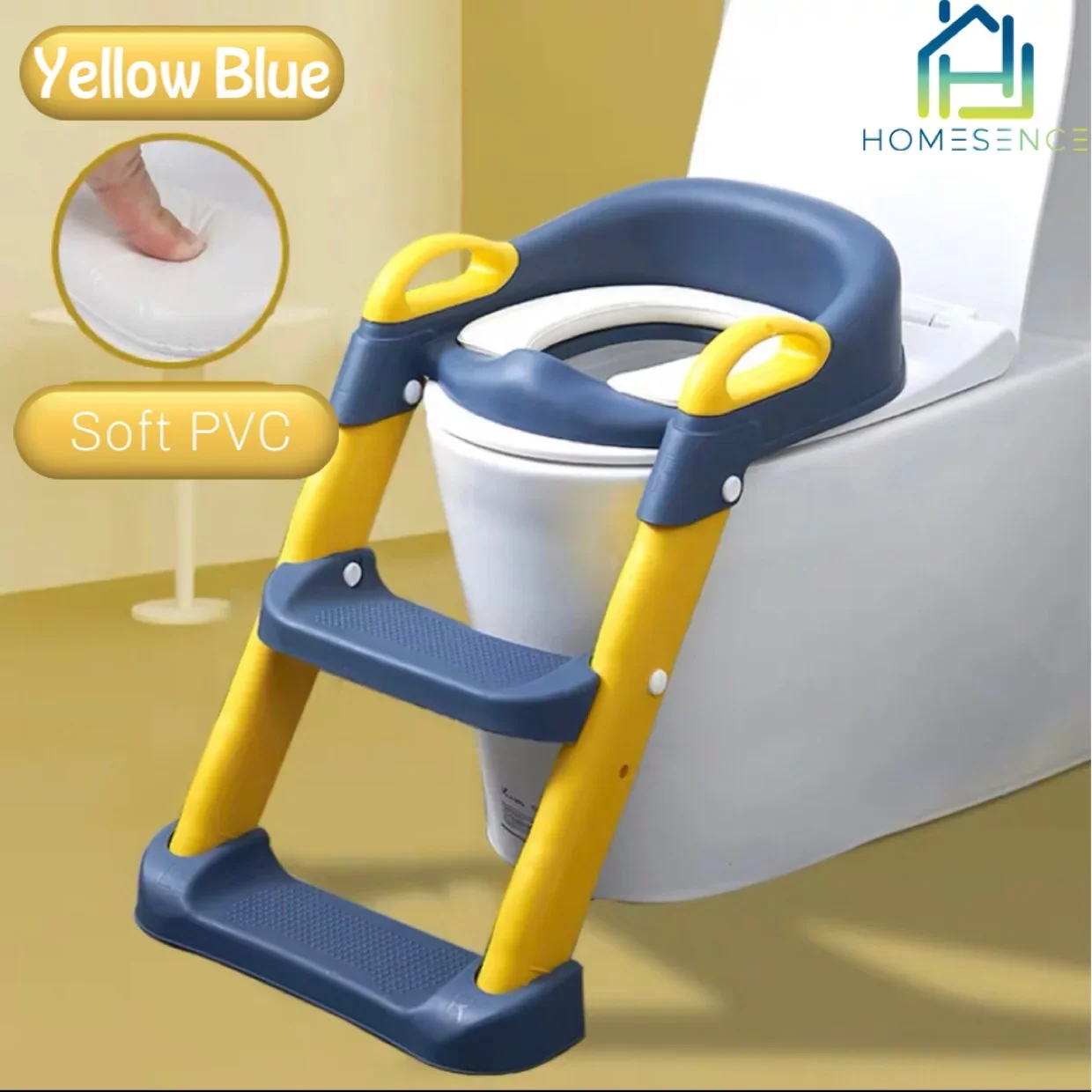 Toilet Potty Ladder Training Seat Adjustable Ladder Nursery for Kids Child Potty (3)