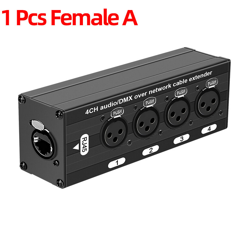 1 Pcs/Pair RJ45 CAT5 with Shielded to 4 Channel 3Pin XLR Male