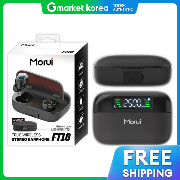Morui Ft10 / Bluetooth 5.3 Wireless Earphones with Power Bank Function