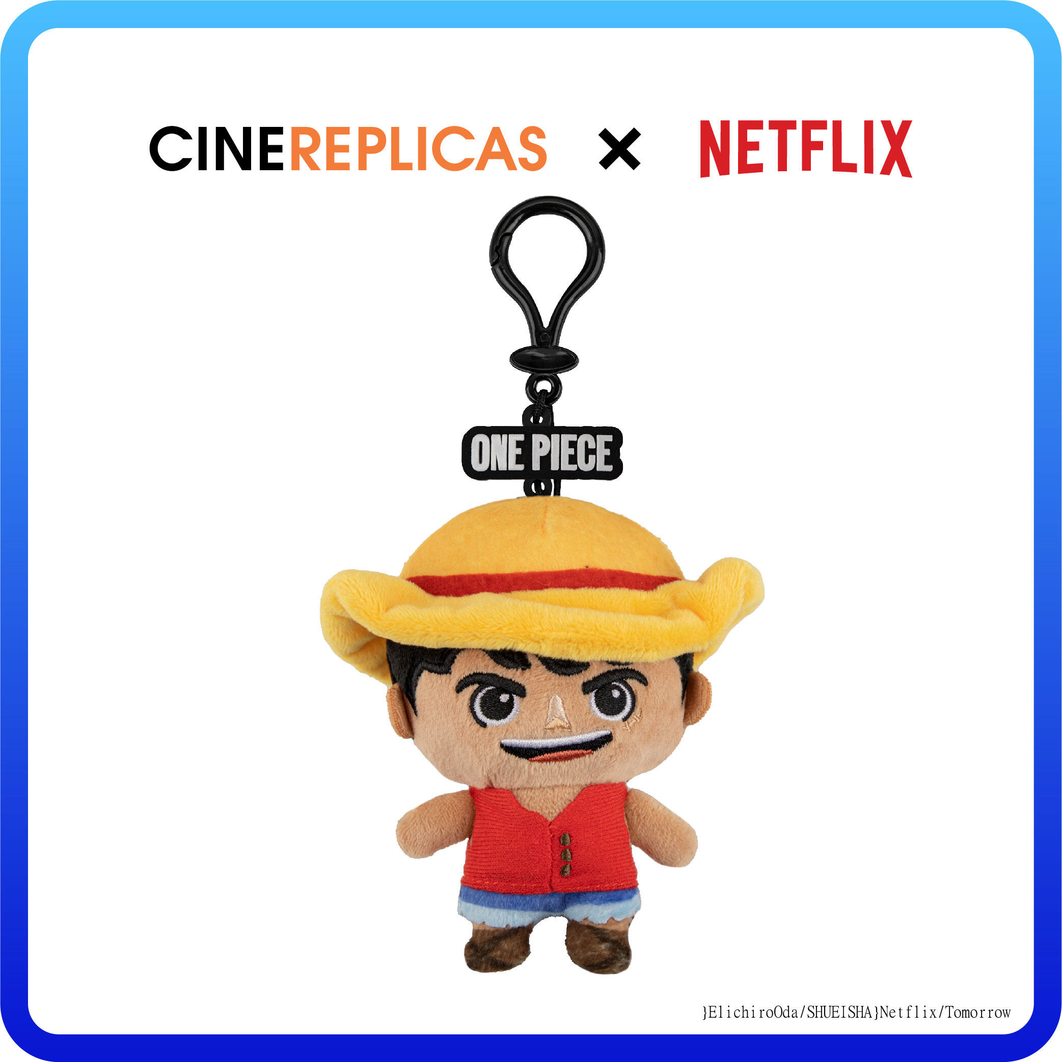 One Piece keychain plush toy One Piece Luffy doll keychain backpack pendant ราคา 570 บาท*ส่งฟรี