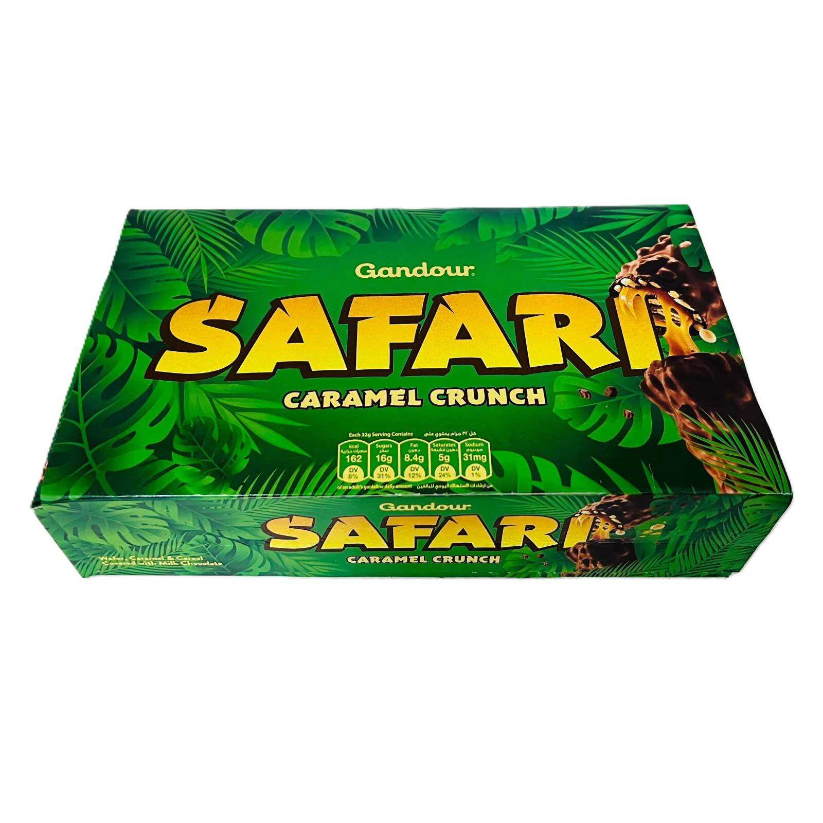 GANDOUR SAFARI CARAMEL CHOCOLATE CRUNCH 12X32G | Lazada