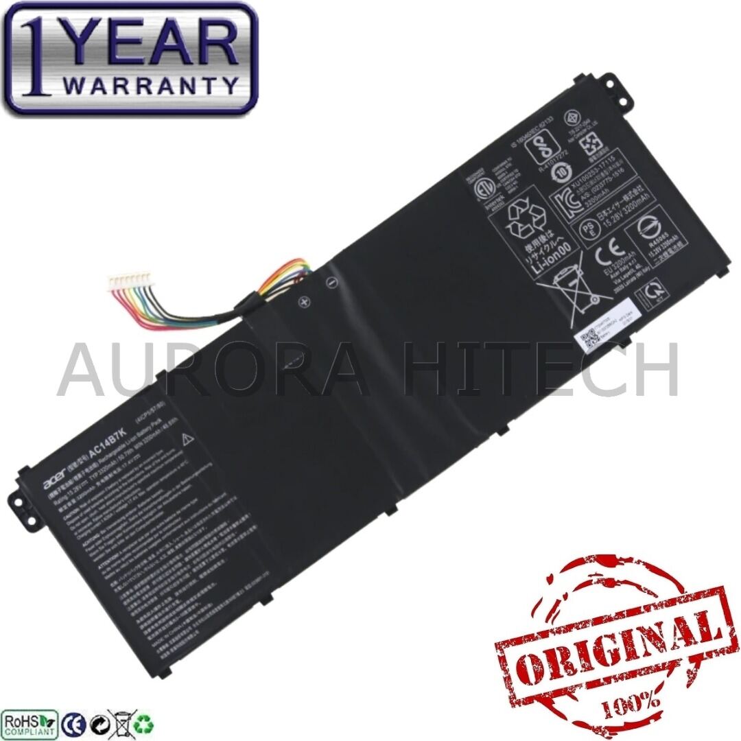 Original Acer Aspire R 14 R5-471T Aspire R 15 R5-571 Aspire R 15 R5-571T R 15 R5-571TG Laptop Battery Harga 221 Ringgit*Penghantaran Percuma