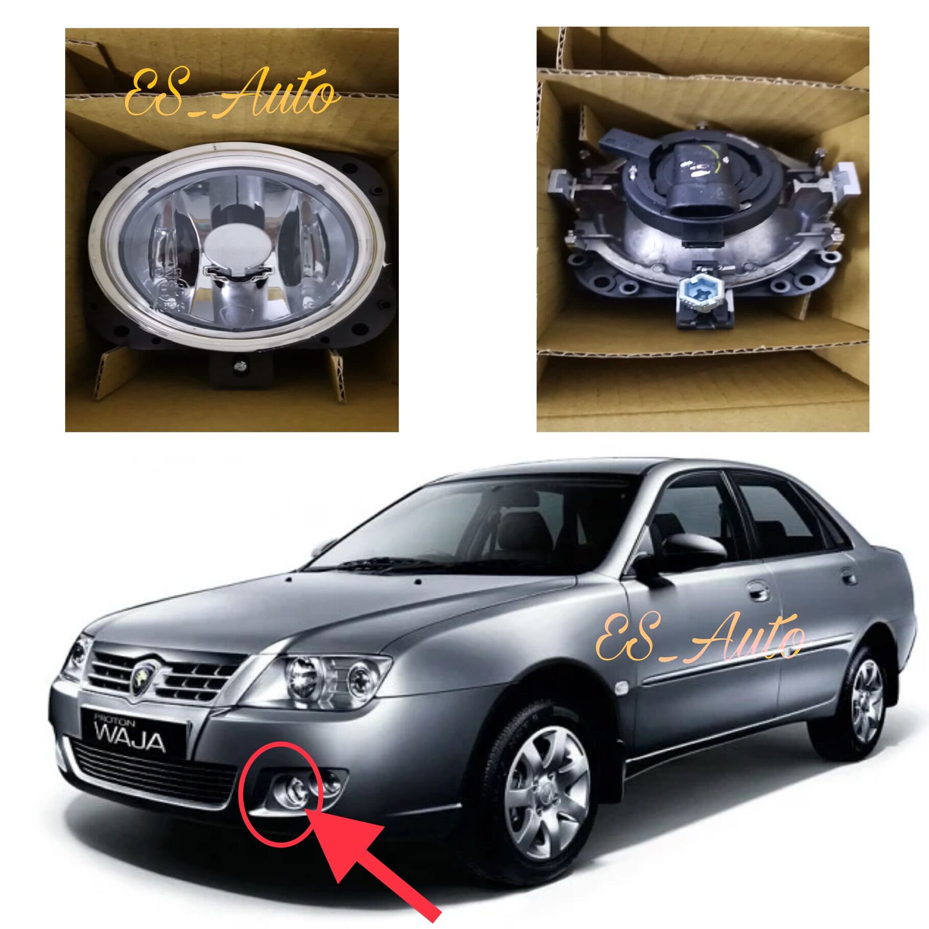 Original Proton Waja Cps Campro Fog Lamp Rh Lh Satria Neo Exora