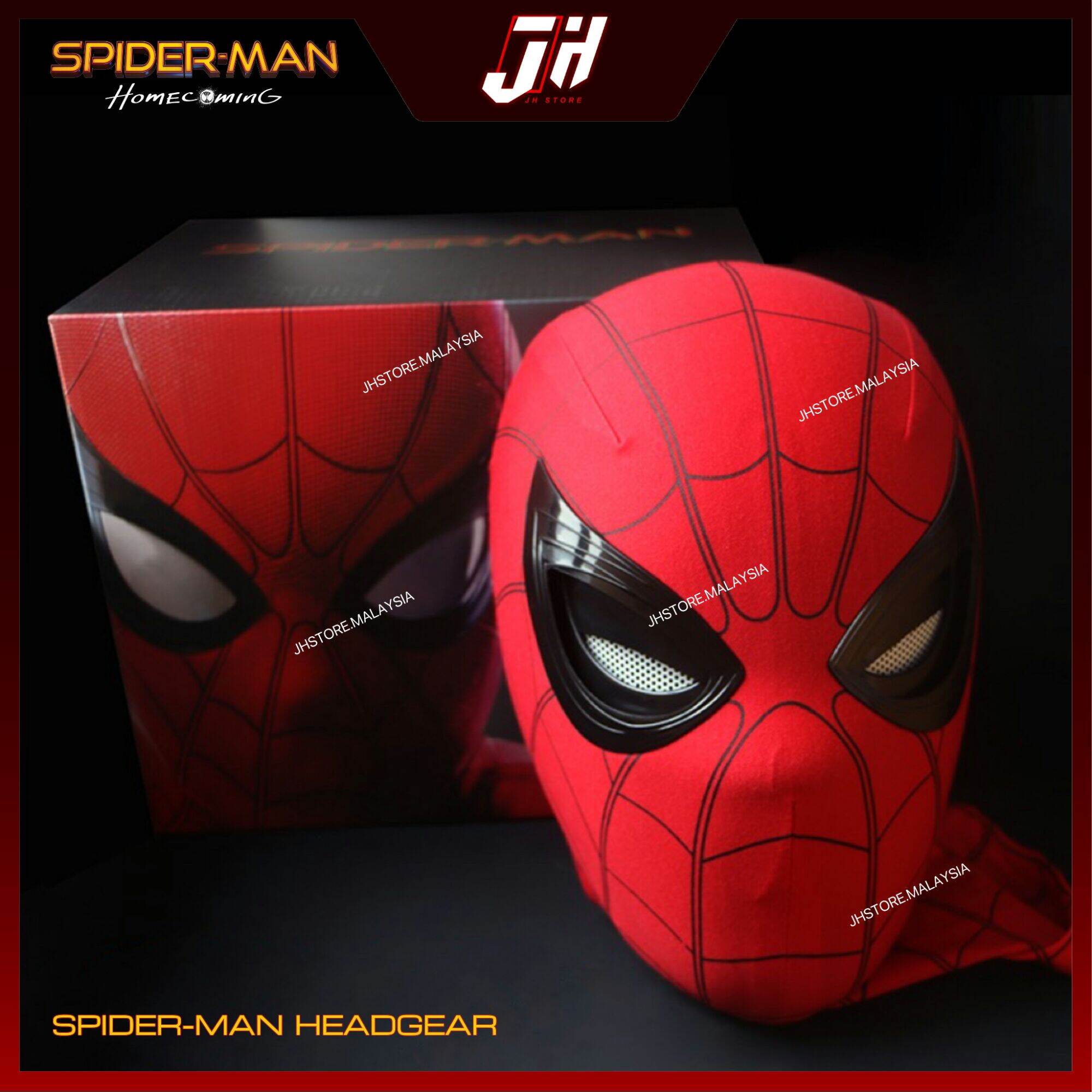 Spiderman Homecoming Headgear Eyes Can Manipulate With Remote Control /  Spider-Man Mask Cosplay 1/1 Scale | Lazada