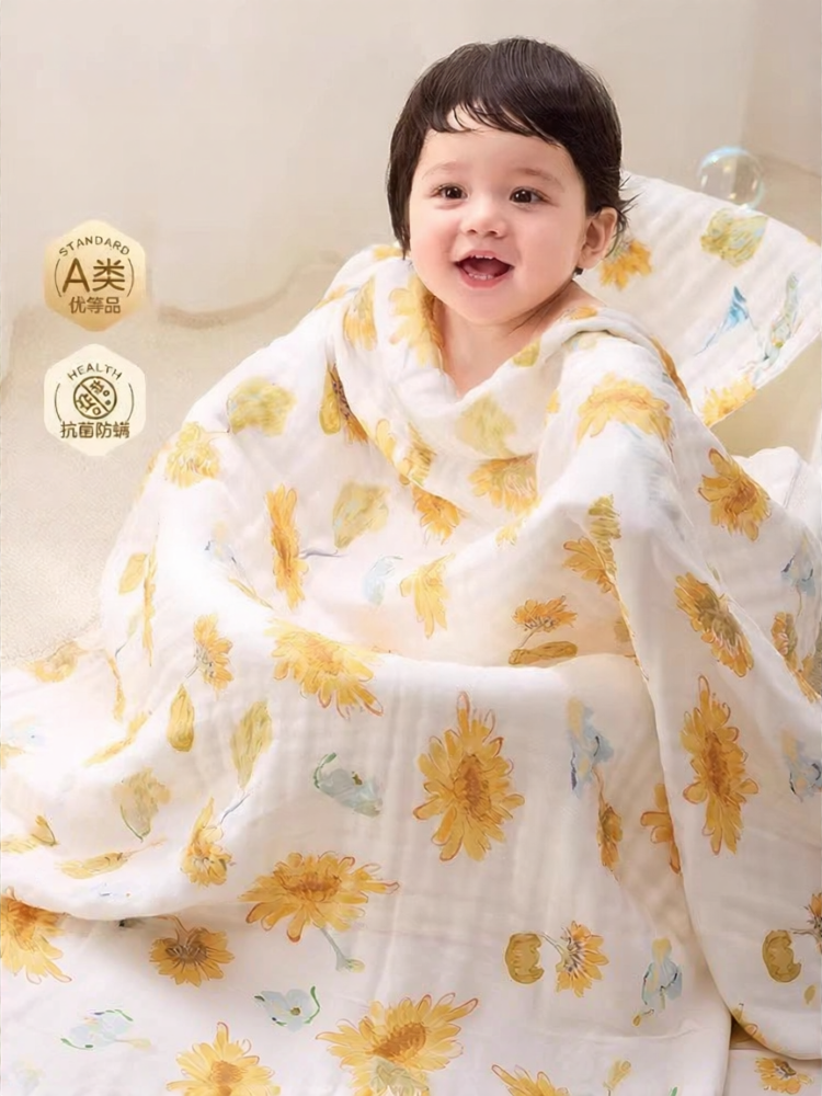 SHI YUE JIE JING(十月结晶) | Pure Cotton Newborn Super Soft Absorbent Baby Towel Harga 67 Ringgit*Penghantaran Percuma