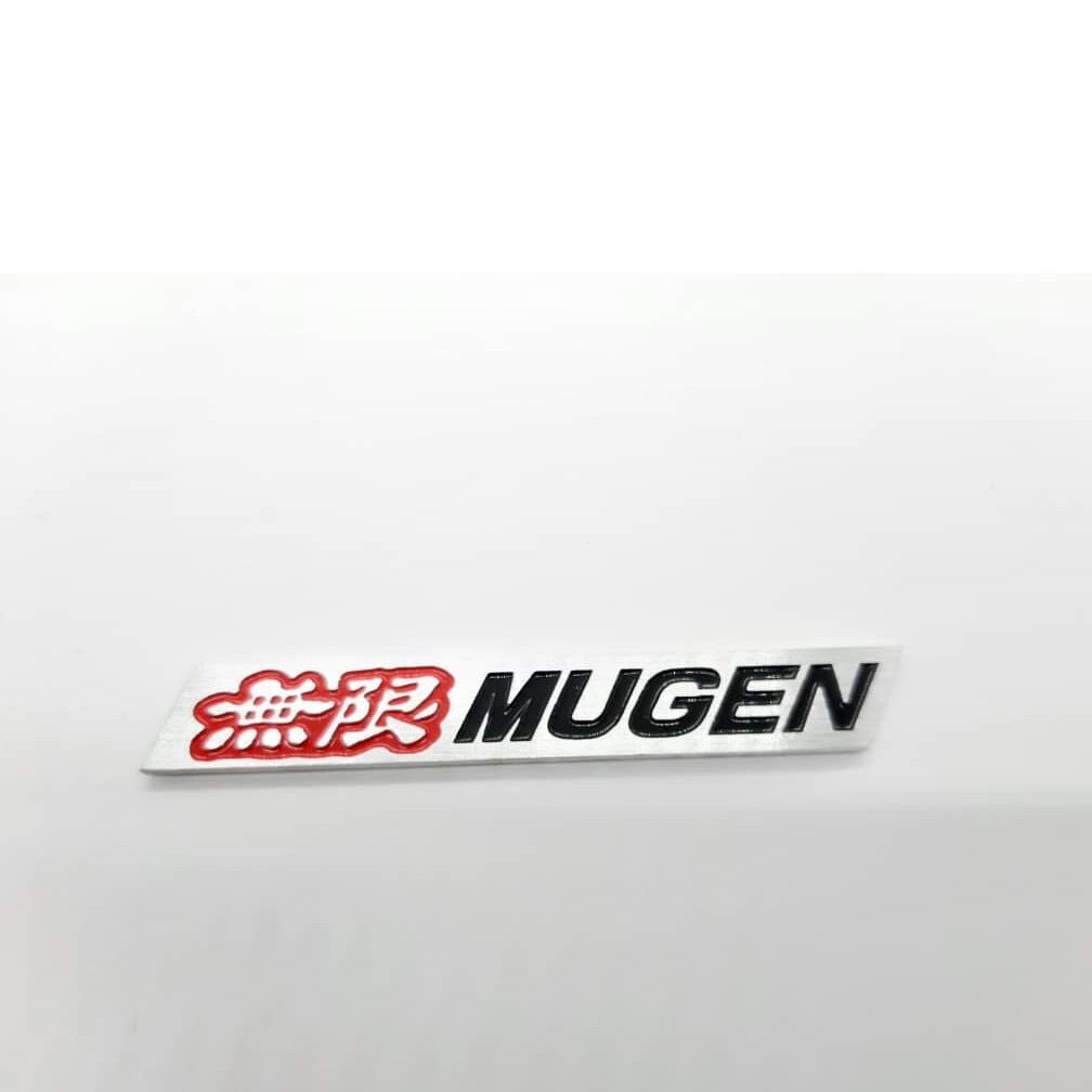 Honda Mugen 无限 Spoiler Steel Logo Universal Emblem MUGEN Spoiler Logo ...