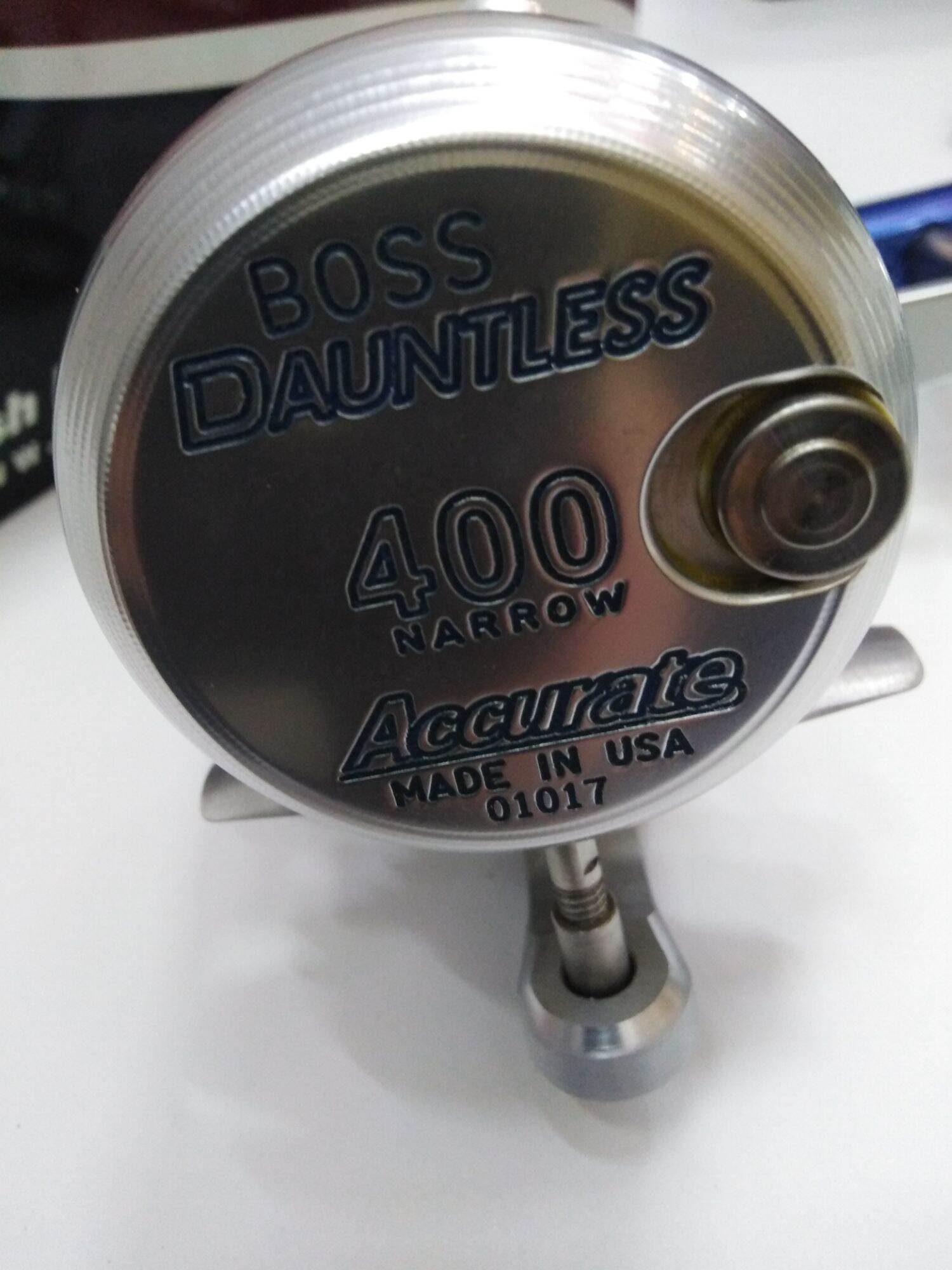 ACCURATE DAUNTLESS 400 NARROW / 400L (2 SPEED) TWIN DRAG BC REEL