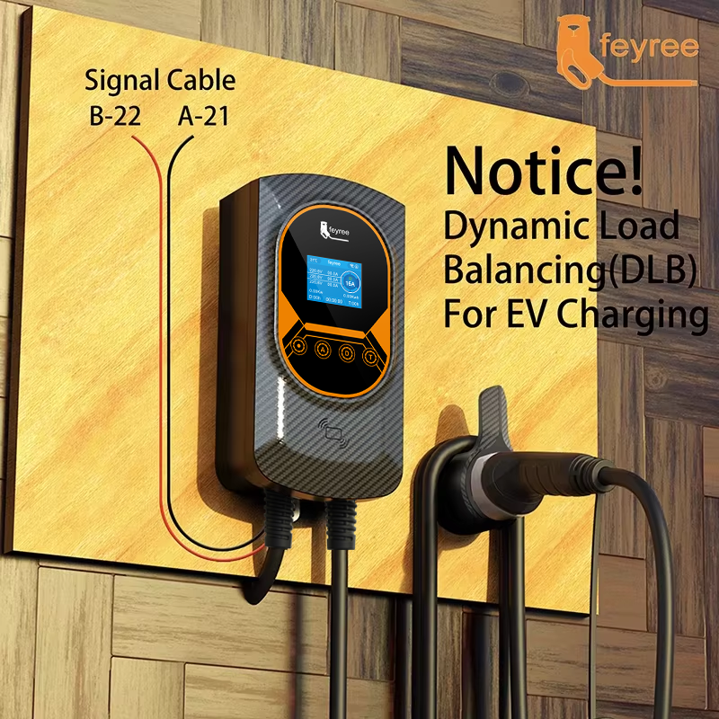 feyree EV Charger Type2 Cable 32A 7.6KW Dynamic Load Blancing EVSE Wallbox APP Function 11KW 22KW Charging Station Electric Car ราคา 13,980 บาท*ส่งฟรี