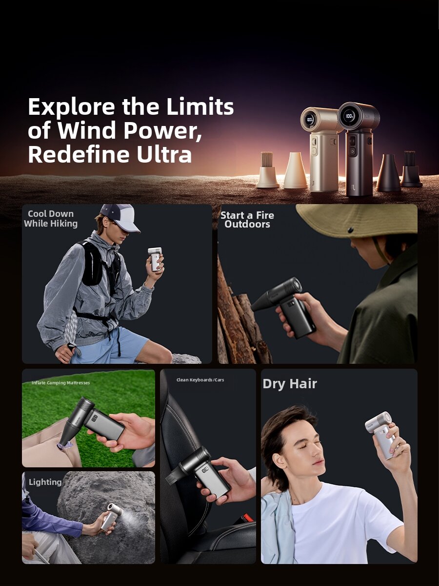 JISULIFE | High Speed Portable Mini Fan
