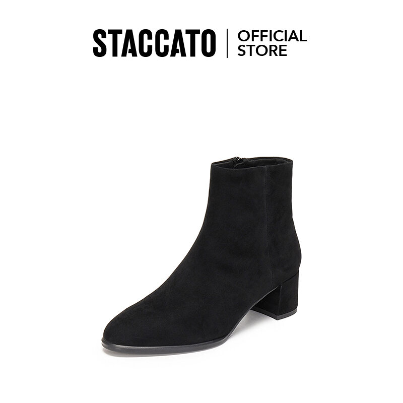 Staccato Women's Chunky Heel Ankle Boots for Commuters EH701 ราคา 5,860 บาท*ส่งฟรี