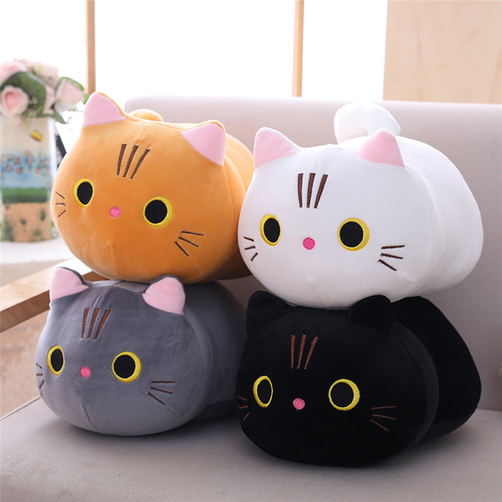 Hittime Cute Cat Plush Toys Cartoon Soft Stuffed Dolls Cute Animal