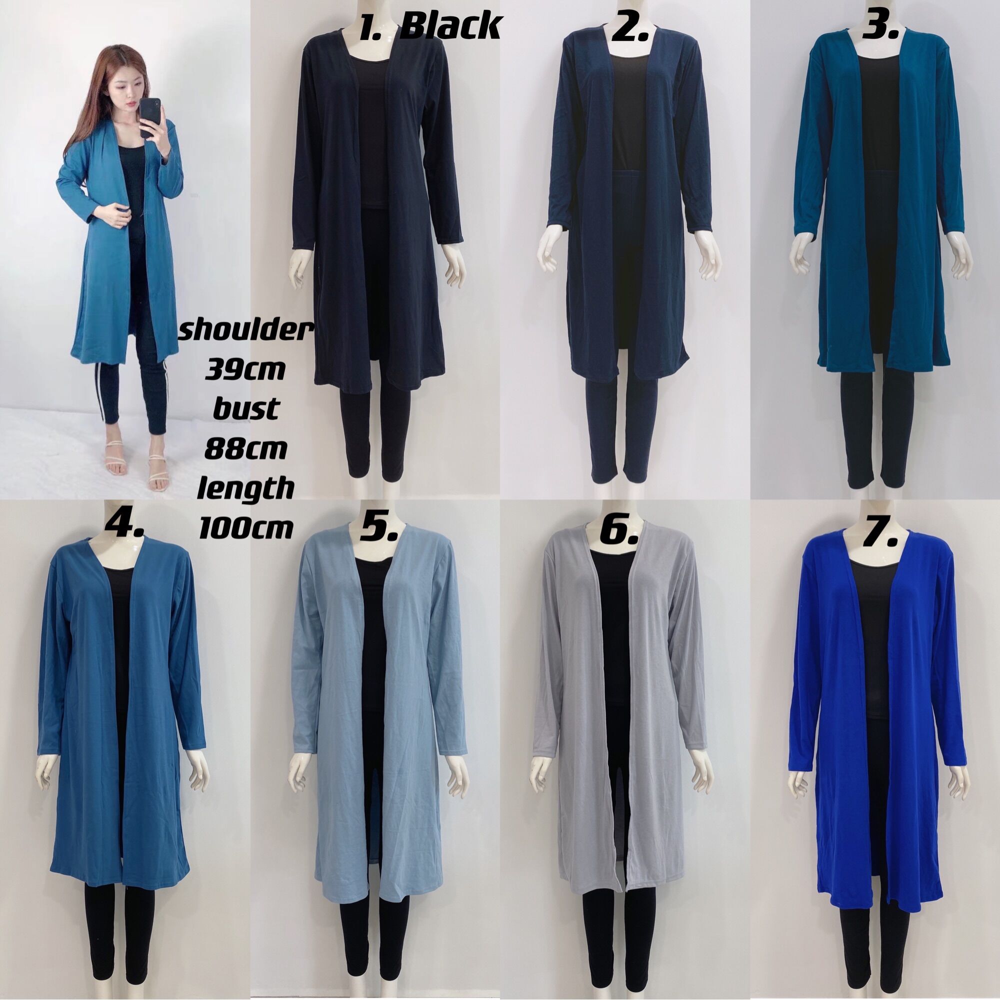 Buy Cardigan Labuh Muslimah Plus Size Online at a Better Price