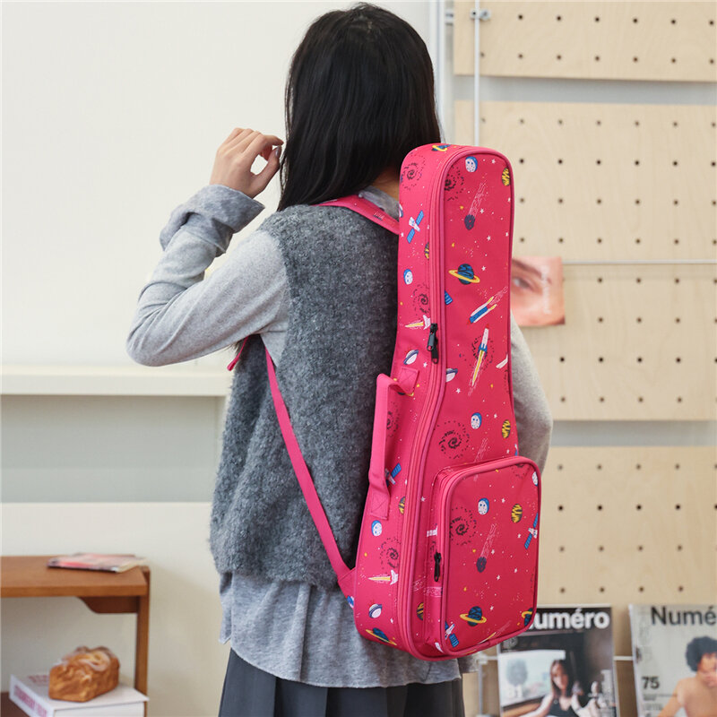 MingJia Ukulele Bag Double Shoulder 23 Inch 24 Inch Ukulele Case Bag Ukulele Backpack Instrument Bag for Trumpet Flute Clarinet Harga  67 Ringgit*Penghantaran Percuma
