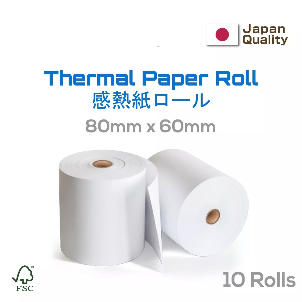 Thermal Roll Receipt Pos Resit Foodpanda Grab Kertas Resit Cash 10rolls ...