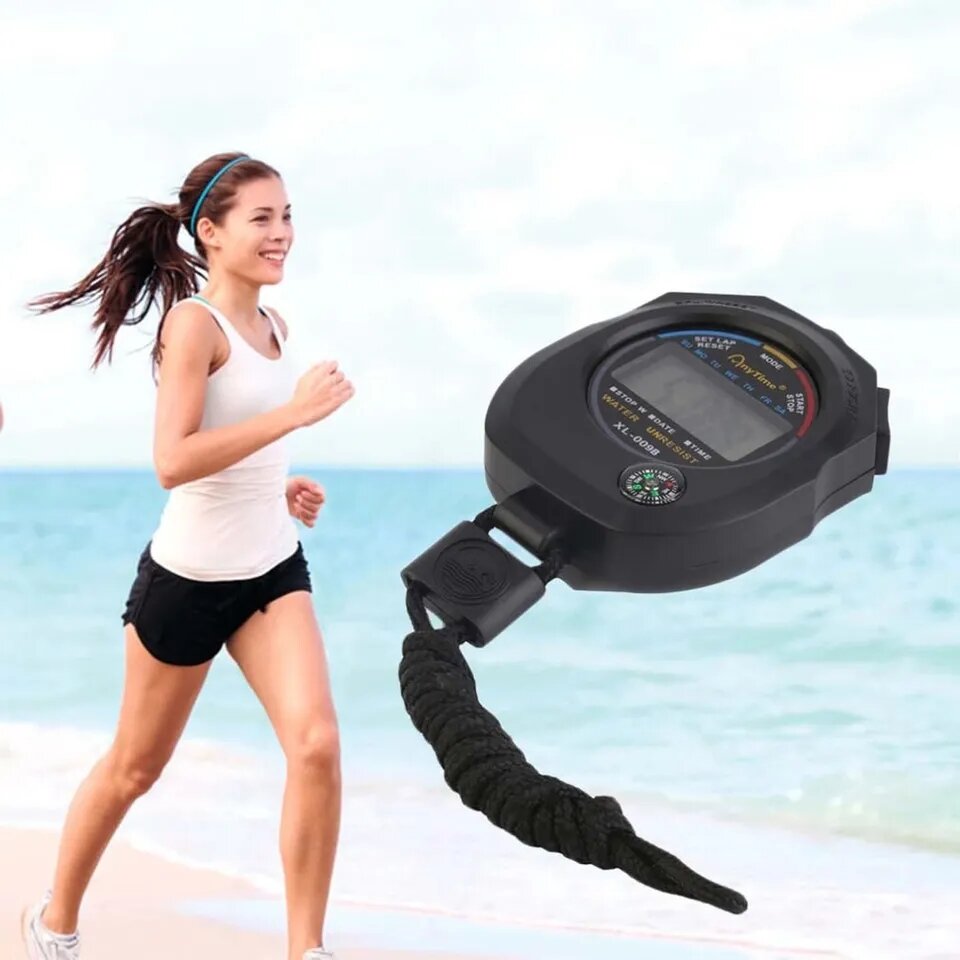 SPORT STOP WATCH LARGE DISPLAY WITH DATE TIME ALRAM FUNCTIONS.. 