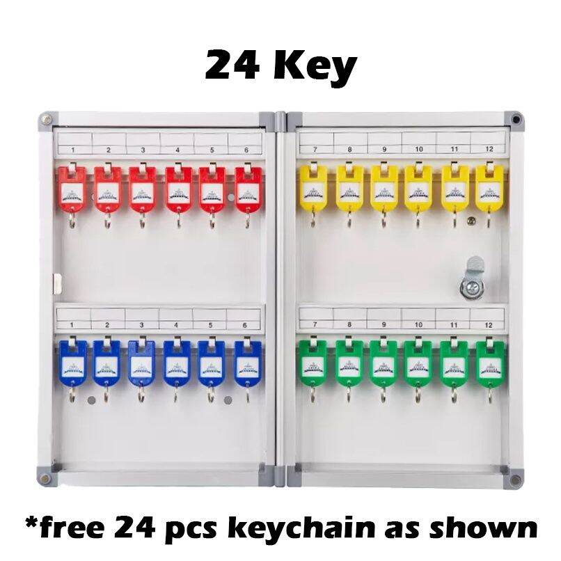 Wall Mount Key Lock box Key Cabinet for 120 Key Box 24 pcs Cabinet 48 ...