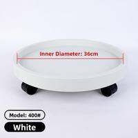 Rollable Plant Pot Stand with Thickened Base and Large Water Collection Tray