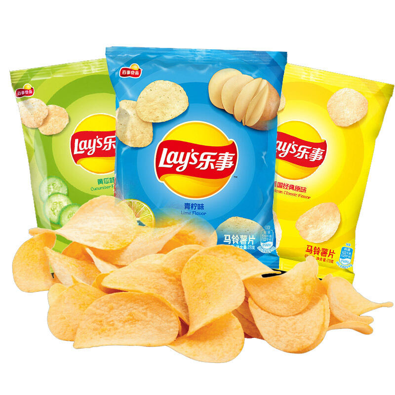 Temporary Food Happy Big Wave Potato Chips Yam Potato Chips 90G Really ...