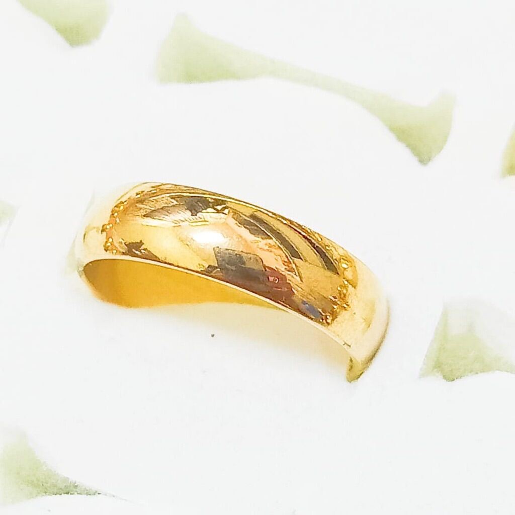 FREE COP 916 Ring Cincin Belah Rotan Kosong Emas Korea 24k GOLD PLATED