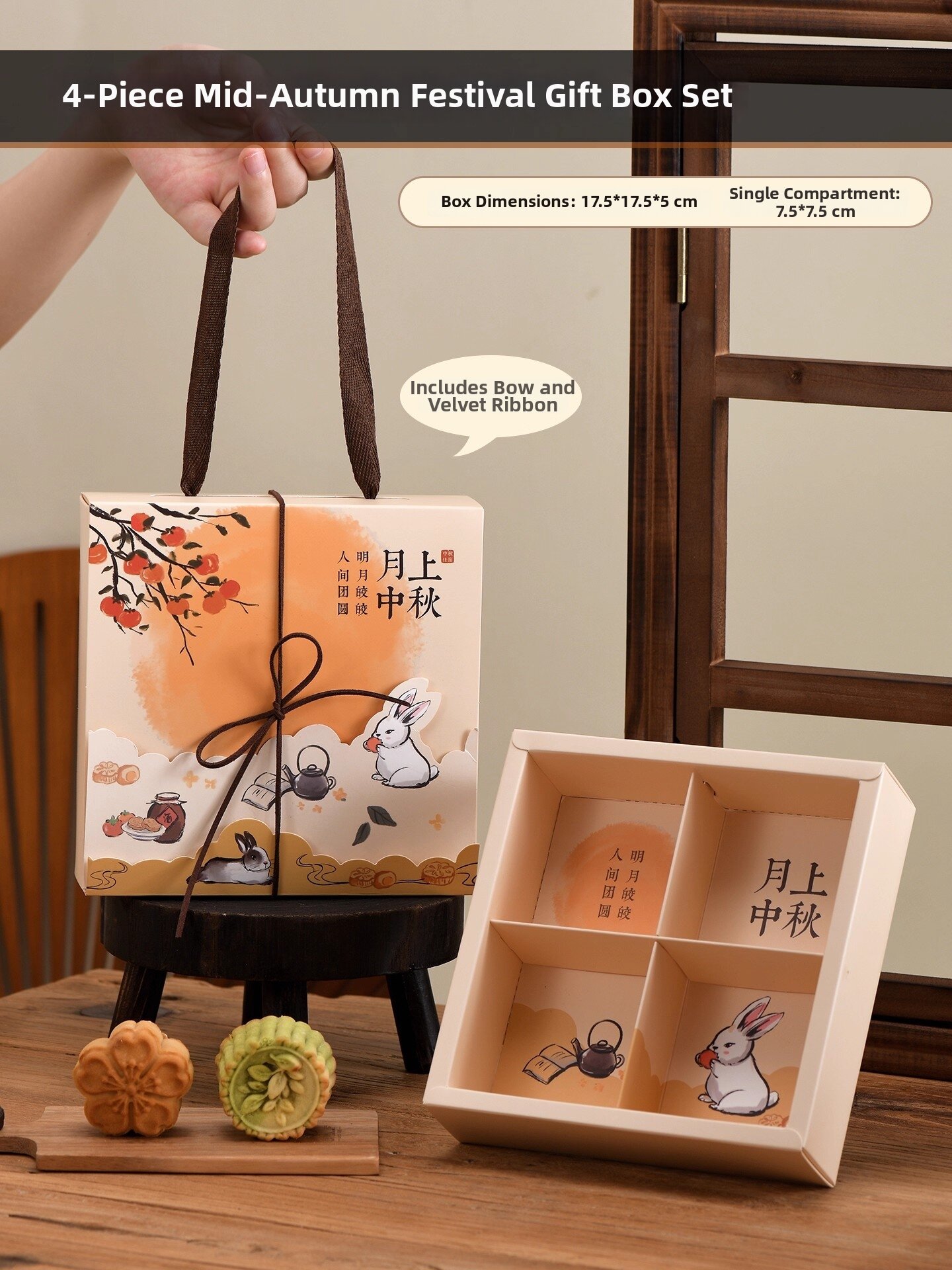 New Autumn Festival Egg Yolk Pastry Mooncake Gift Box