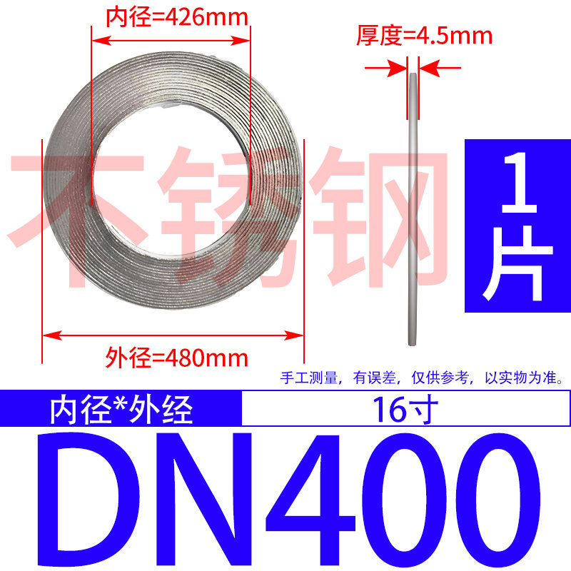 Type A Basic Type Carbon Steel Stainless Steel Metal Flange Gasket Winding Gasket High