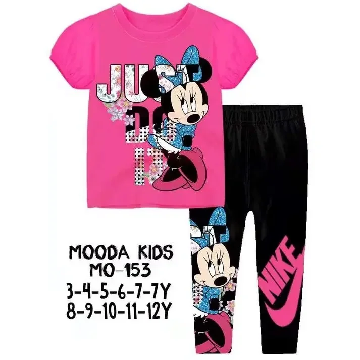 Mooda Kids Minnie Casual Set Minnie Mouse Clothing Set Girl Minnie