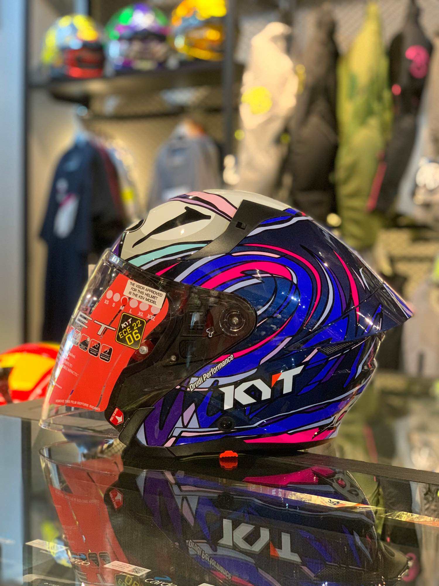 Kyt Ttr Jet Bastianini 2022 Helmet Open Face Double Visor Lazada