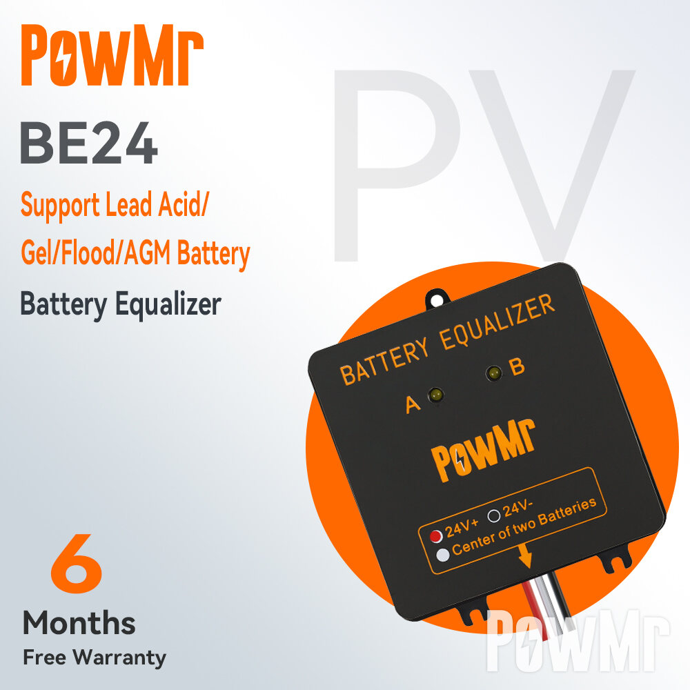24V Battery Equalizer for Two Pieces 12V Gel Flood AGM Lead Acid Batteries  Voltage balancer Lead acid Battery charger Regulator