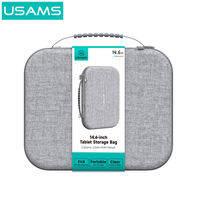 USAMS 12.6 Inch / 14.6 Inch Tablet Storage Bag with Handle Handbag / Crossbody Bag Multifunctional Durable Pouch USB Charger Digital Cable Case Earphone Powerbank Gadget Travel Organizer Bag
