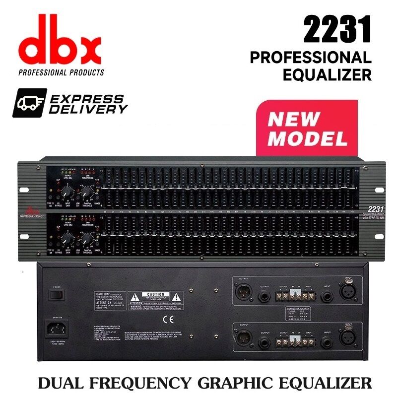 DBX 231/231S/2231/EQX-231 Graphic Equalizer Dual channel 31 band 2