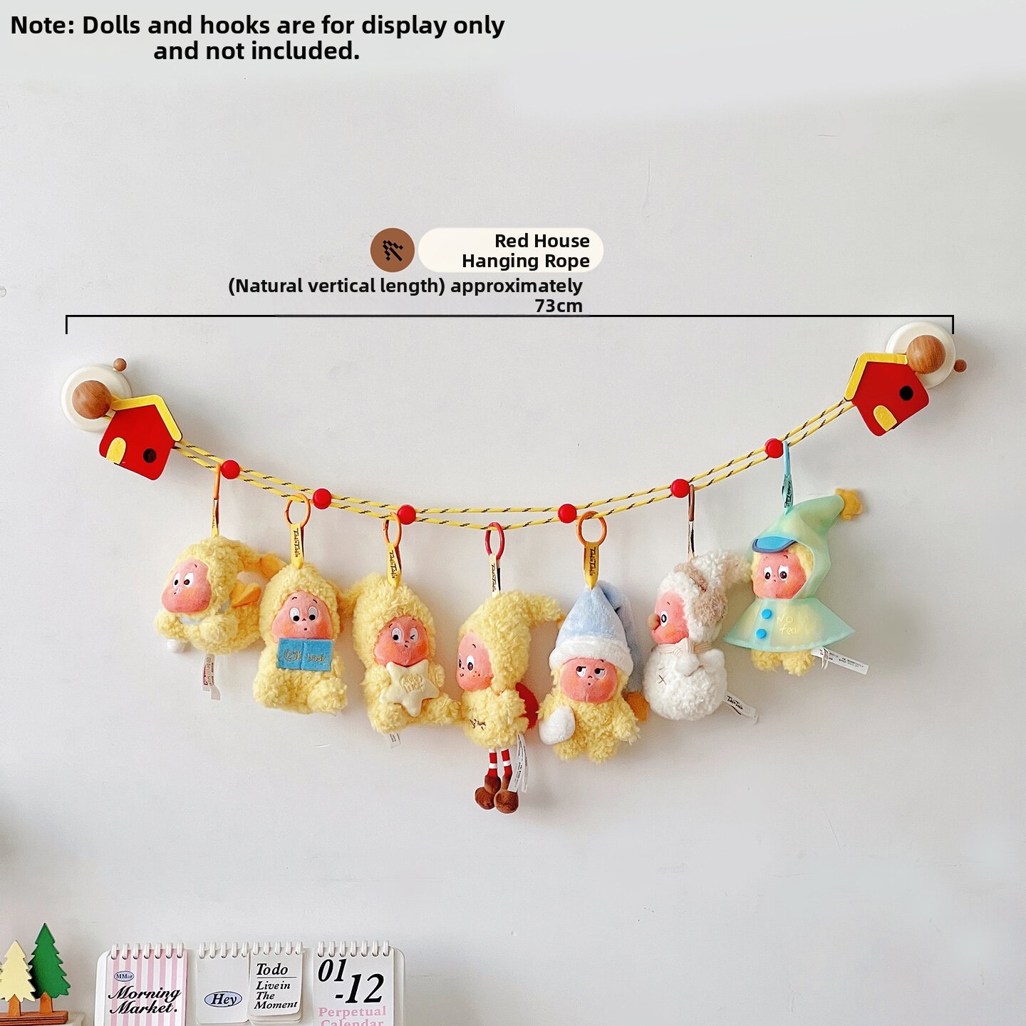 BOZHI | Wall Mounted Stuffed Toy Display Rack Storage Organizer